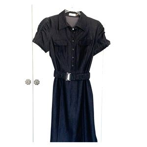 Calvin Klein Shirtdress Denim like charcoal 6